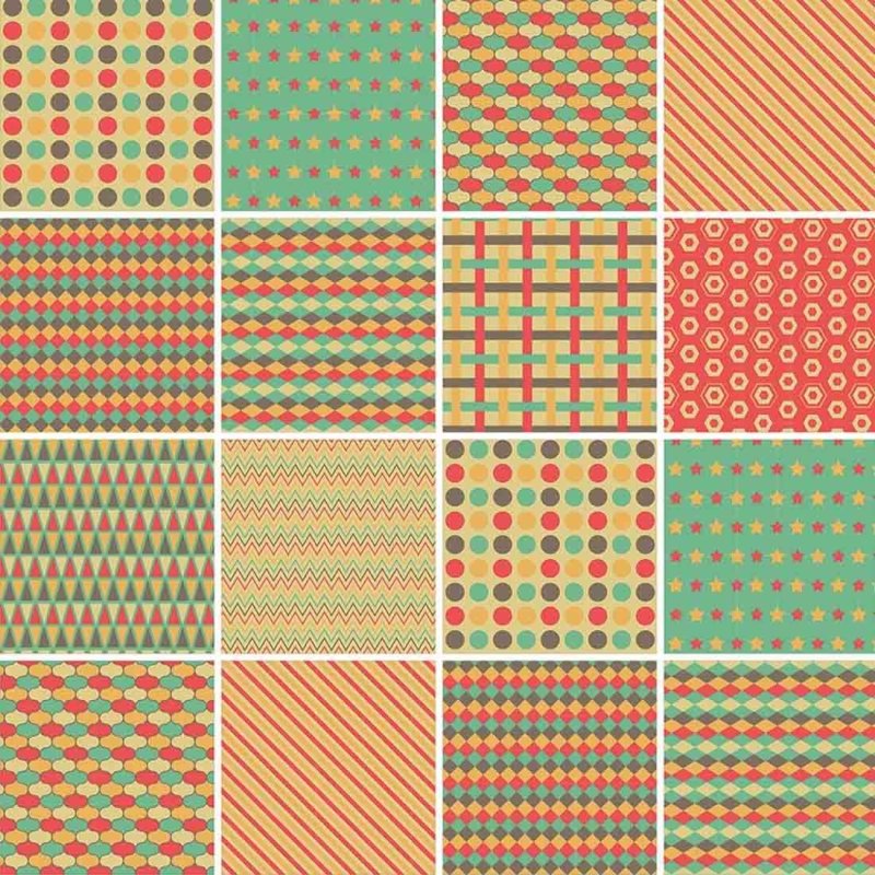 Papel de Parede Autocolante Azulejo Geométrico Colorido 230907118 - Papel na Parede