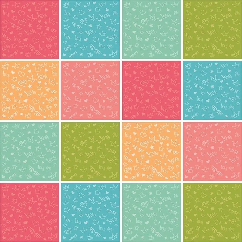 Papel de Parede Autocolante Azulejo Tons Pasteis 415174477 - Papel na Parede