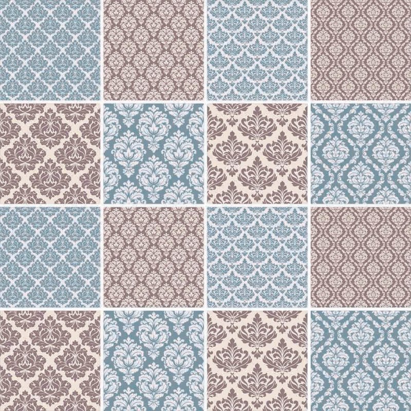Papel de Parede Autocolante Azulejo Vintage 285565487 Rolo 0,58X3,00M - Papel na Parede
