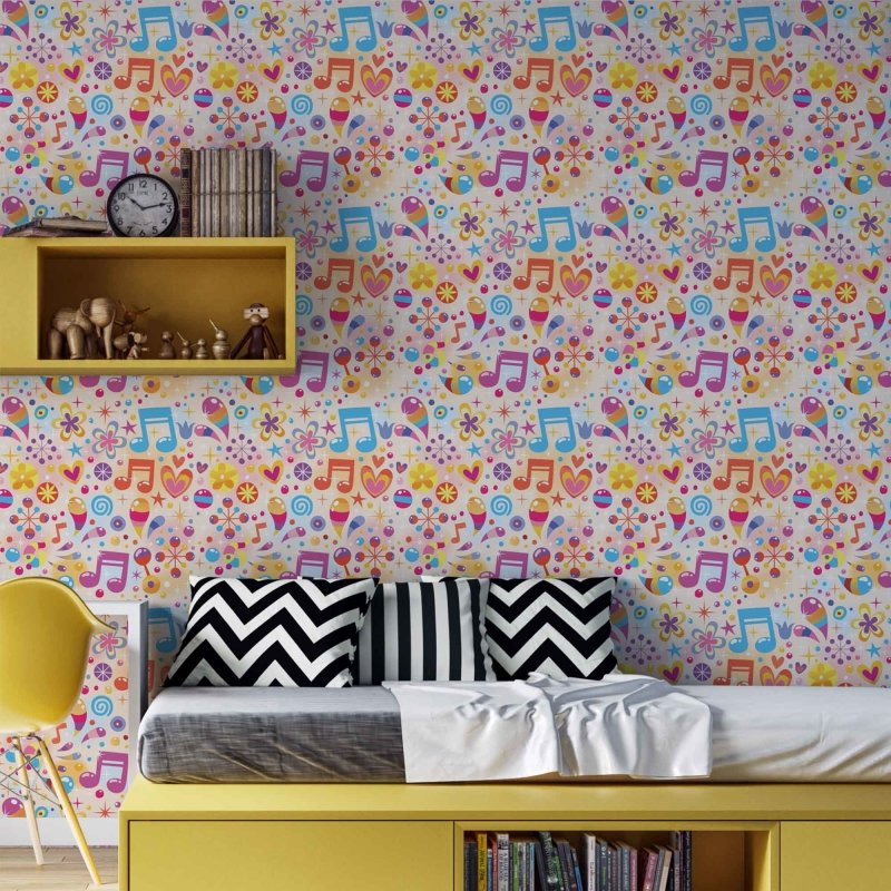 Papel de Parede Autocolante Música Jovem 89642266 - Papel na Parede