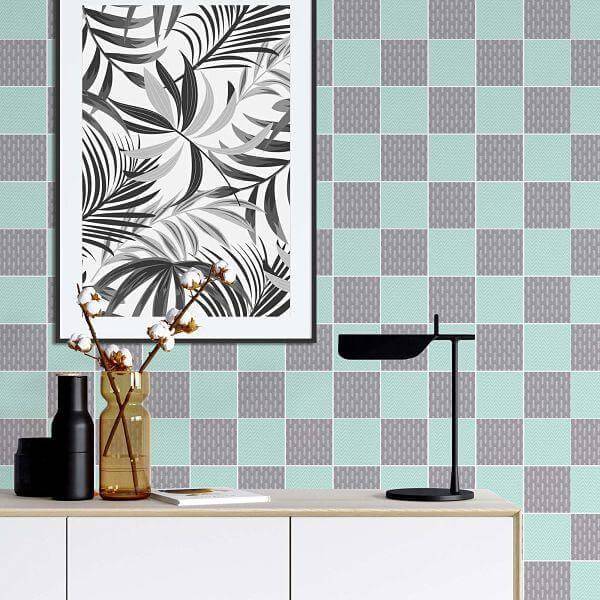 Papel de Parede Azulejo 123120775 - Papel na Parede