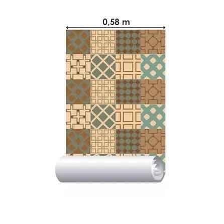 Papel de Parede Azulejo Abstrato 28815577 - Papel na Parede