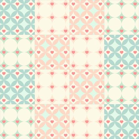 Papel de Parede Azulejo Coração 246894295 - Papel na Parede