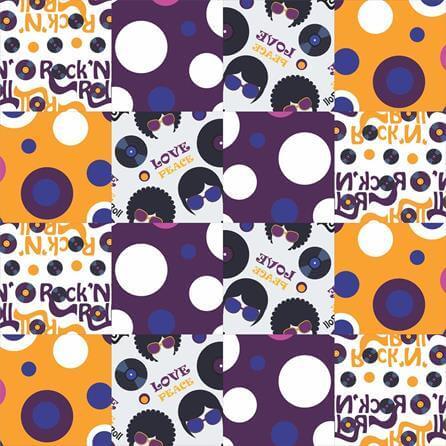 Papel de Parede Azulejo Disco 286448858 - Papel na Parede