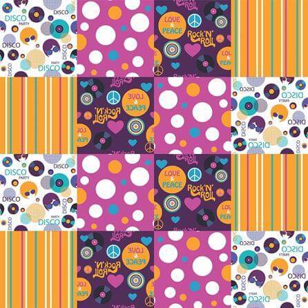 Papel de Parede Azulejo Disco 286448861 - Papel na Parede