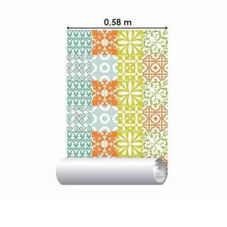 Papel de Parede Azulejo Estrela 8830091 - Papel na Parede