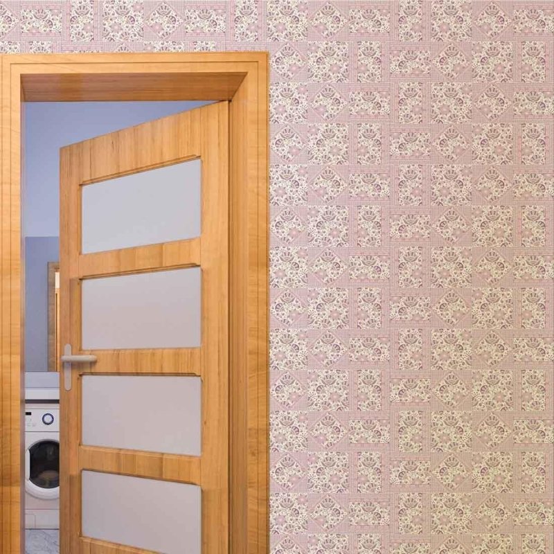 Papel de Parede Azulejo Floral 280596518 - Papel na Parede