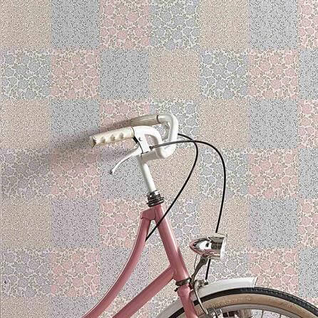 Papel de Parede Azulejo Floral 283120670 - Papel na Parede