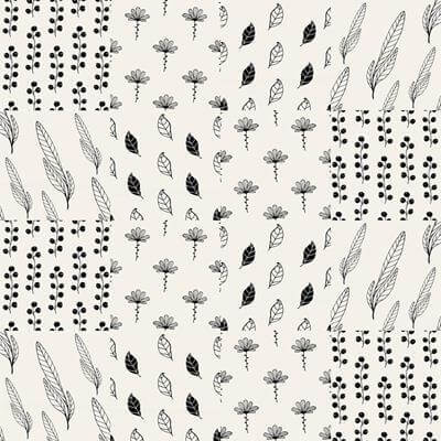 Papel de Parede Azulejo Folhas 284461097 - Papel na Parede