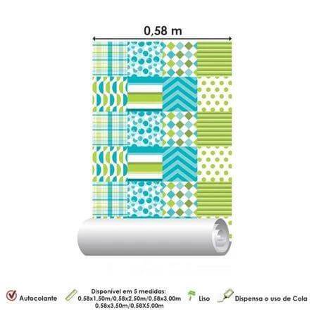 Papel de Parede Azulejo Listrado 28637879 - Papel na Parede