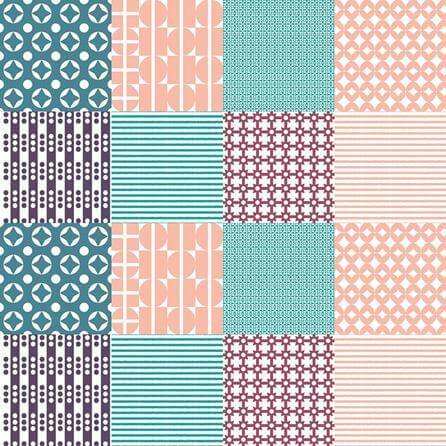 Papel de Parede Azulejo Listrado 288828215 - Papel na Parede