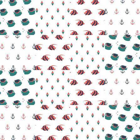 Papel de Parede Azulejo Marinha 286448810 - Papel na Parede