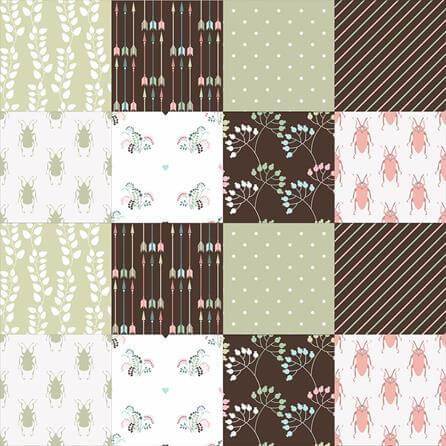 Papel de Parede Azulejo Poá Listrado Flechas 285448145 - Papel na Parede