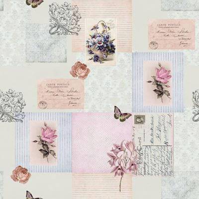 Papel de Parede Bambinos Cartas Patchwork 3345 - Papel na Parede