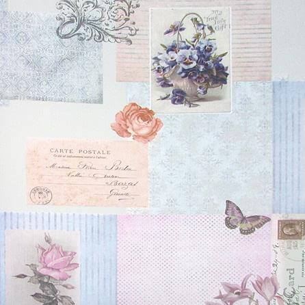 Papel de Parede Bambinos Cartas Patchwork 3345 - Papel na Parede