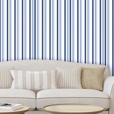 Papel de Parede Bambinos listras azuis 3307 - Papel na Parede