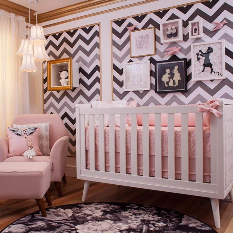 Papel de Parede Bobinex Renascer Chevron Preto 6236 - Papel na Parede