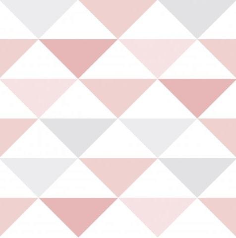 Papel De Parede Brincar Bobinex Geométrico Rosa - 3602 - Papel na Parede