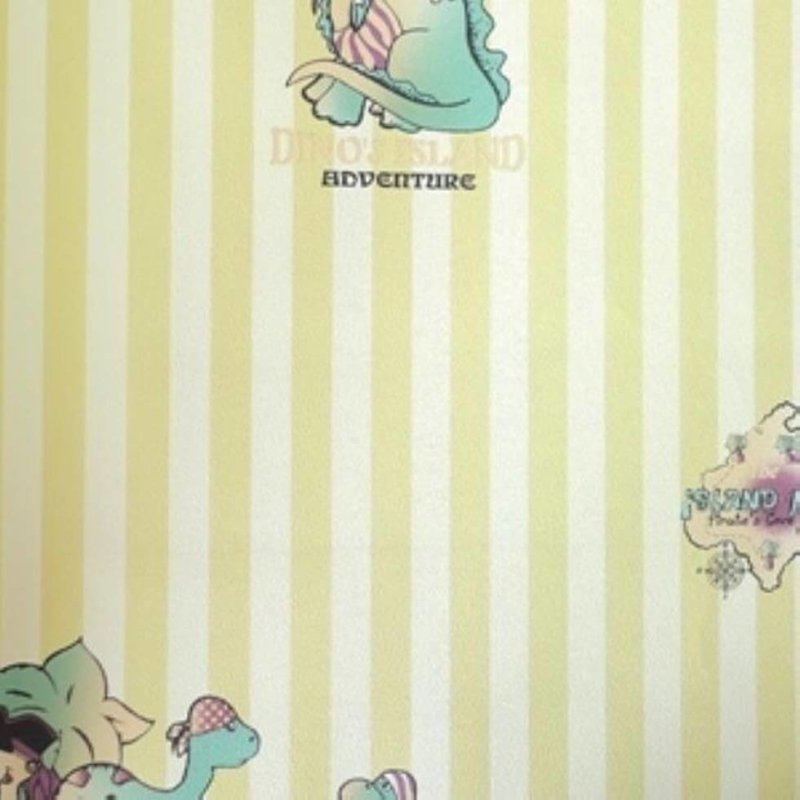 Papel de Parede Dinossauro Listrado Kawayi 312103 - Papel na Parede