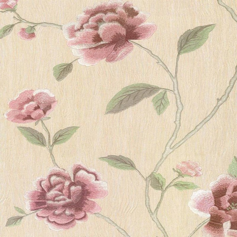 Papel de Parede Floral Corte Antica CA8202 - Papel na Parede
