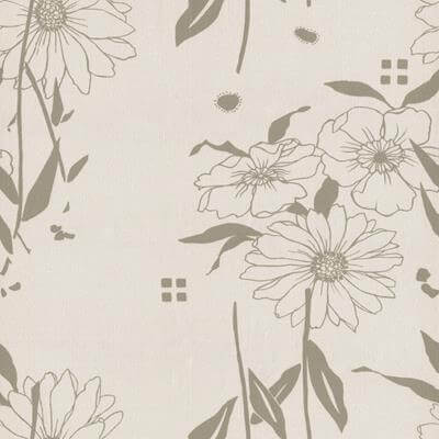 Papel de Parede Harmonia Floral Cinza 9119 - Papel na Parede