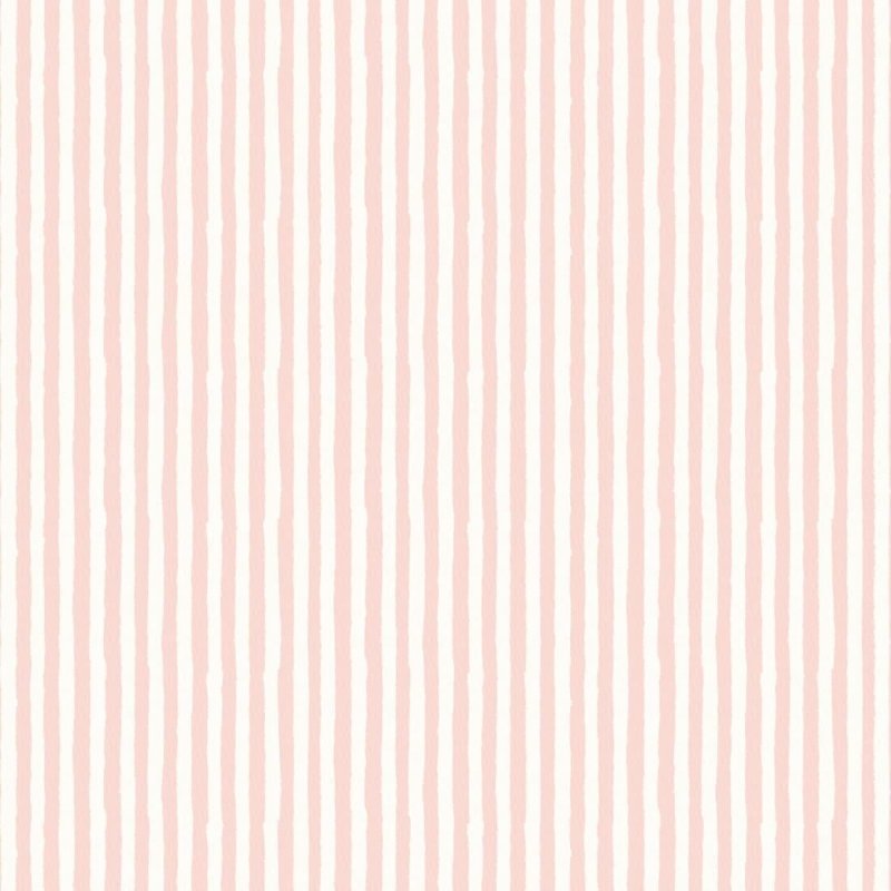 Papel de Parede Infantário listras rosa e branca 1753 - Papel na Parede