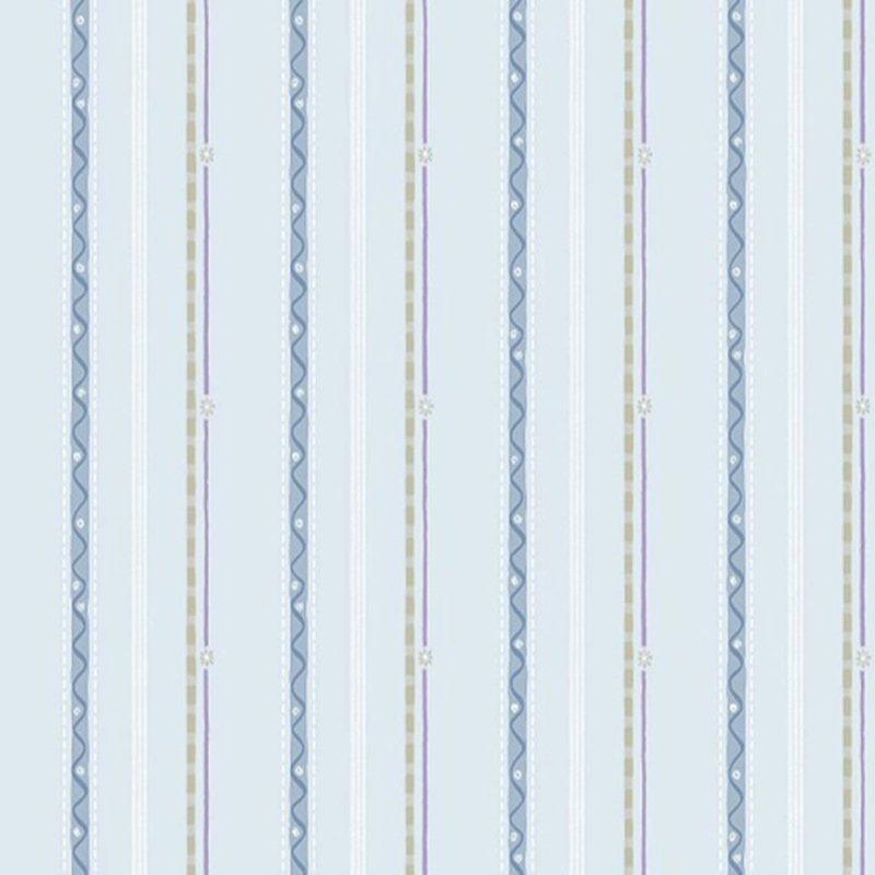 Papel de Parede Listrado Azul Baby Charmed 221405 - Papel na Parede