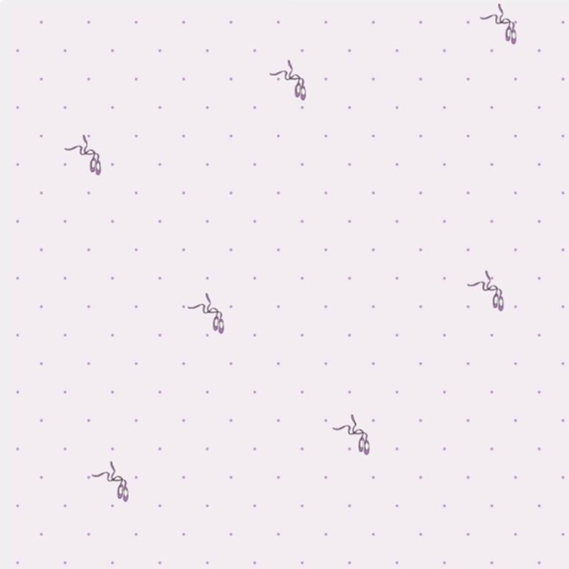 Papel de Parede Roxo Sapatilha Bailarina Poá Your Dream 170201 - Papel na Parede