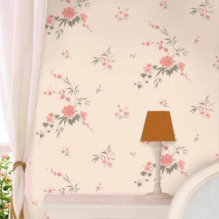 Papel de Parede Texturizado Allegra Flores Delicadas 7309-2 - Papel na Parede