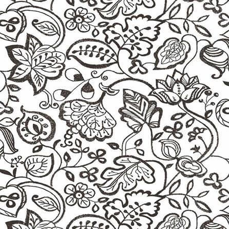 Papel de Parede Texturizado Allegra Flores Desenho 7308-1 - Papel na Parede