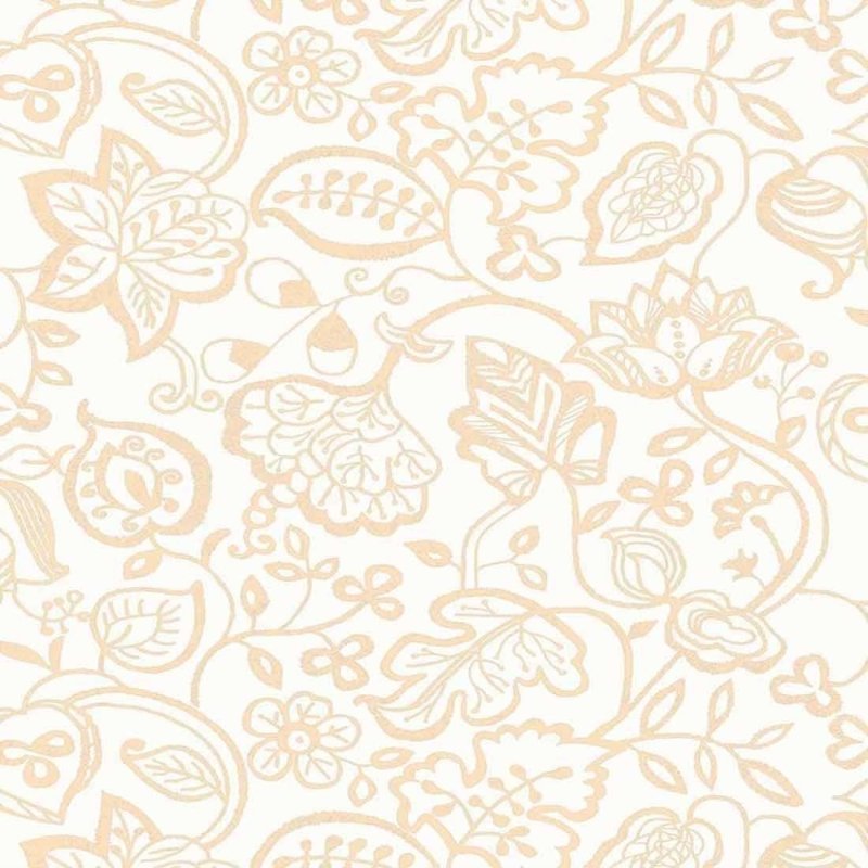 Papel de Parede Texturizado Allegra Flores Desenho 7308-2 - Papel na Parede