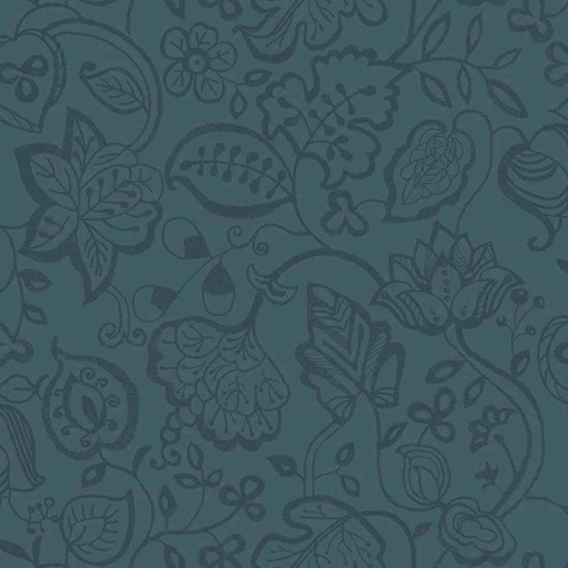 Papel de Parede Texturizado Allegra Flores Desenho 7308-3 - Papel na Parede