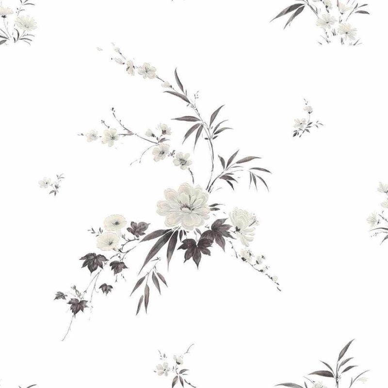 Papel de Parede Texturizado Allegra Flores PB 7309-1 - Papel na Parede