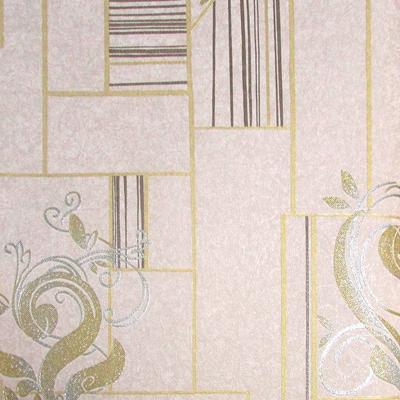 Papel de Parede Texturizado Arabesco Brilho Geométrico Bloco Moda em Casa 7116 - Papel na Parede