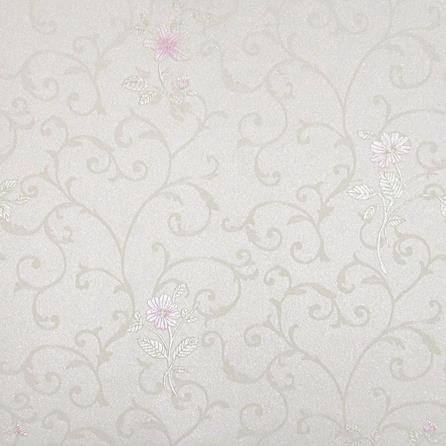 Papel de Parede Texturizado Arabescos Vintage Flores Romântico Clássico Scenery2 SC29075 - Papel na Parede