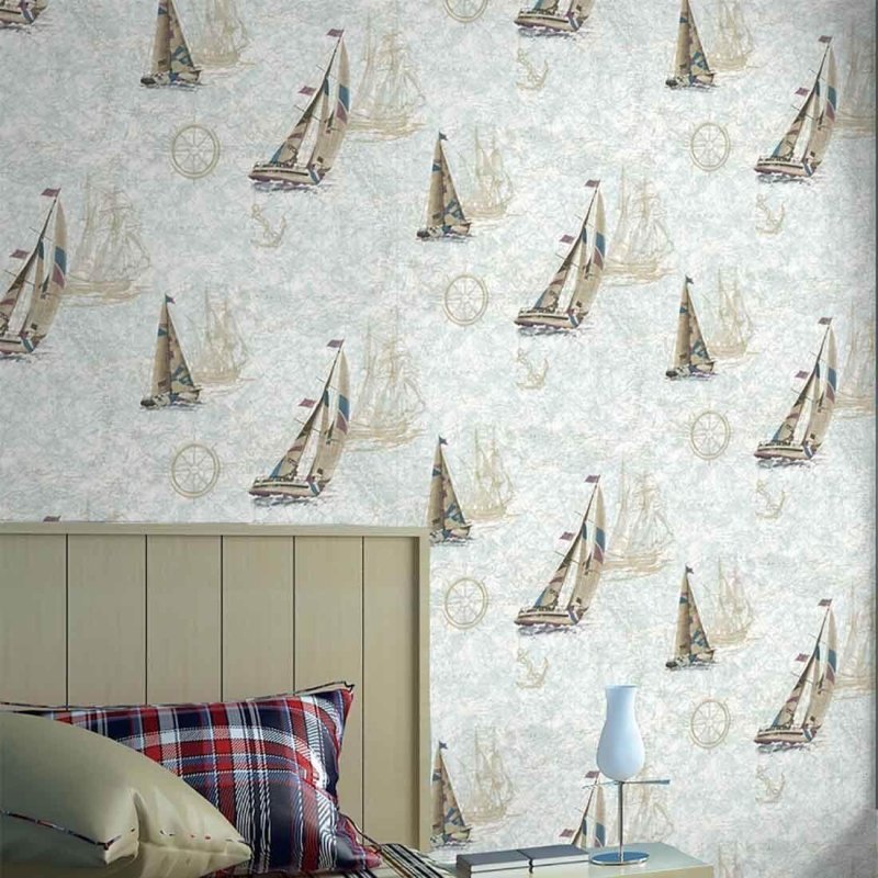 Papel de Parede Texturizado Berlim Navio 89203 - Papel na Parede