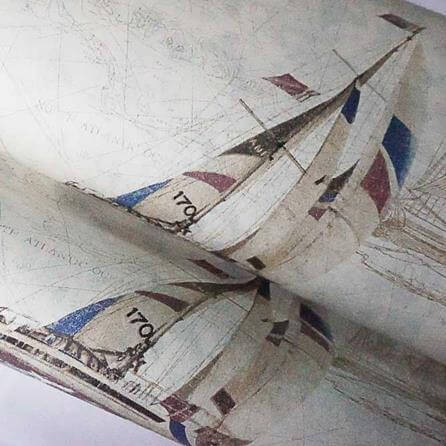 Papel de Parede Texturizado Berlim Navio 89203 - Papel na Parede