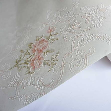 Papel de Parede Texturizado Berlim Vintage Rosas 88603 - Papel na Parede