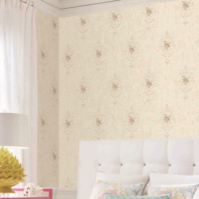 Papel de Parede Texturizado Berlim Vintage Rosas 88603 - Papel na Parede