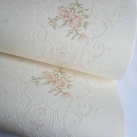 Papel de Parede Texturizado Berlim Vintage Rosas 88603 - Papel na Parede