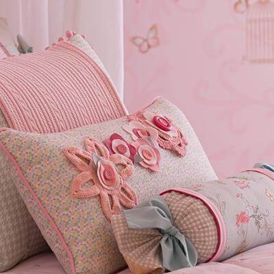 Papel de Parede Texturizado Borboleta Infantário 1707 - Papel na Parede