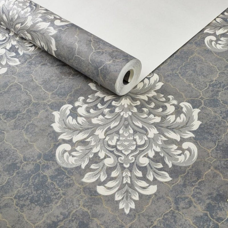 Papel de Parede Texturizado classico BOR-YS984706 - Papel na Parede