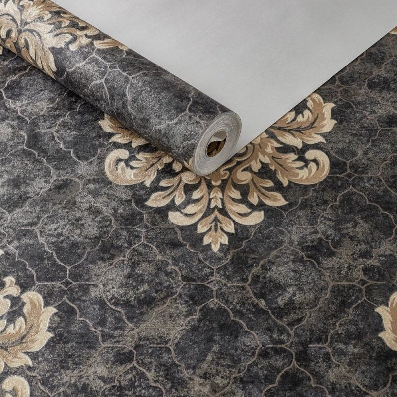 Papel de Parede Texturizado classico BOR-YS984708 - Papel na Parede