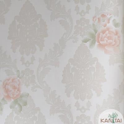 Papel de Parede Texturizado Clássico Vintage Floral Romântico Grace GR922004 - Papel na Parede