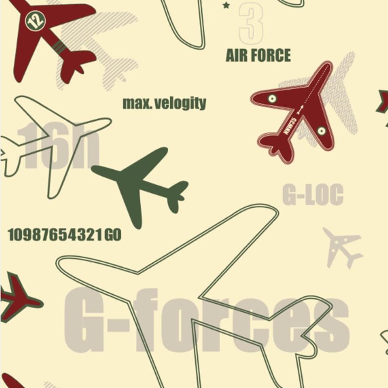 Papel de Parede Texturizado Excército Avião Your Dream 170804 - Papel na Parede