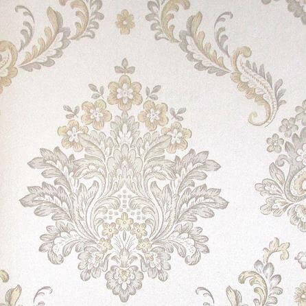 Papel de Parede Texturizado Floral Vintage Româmtico Arabesco Damask Scenery2 SC29065 - Papel na Parede