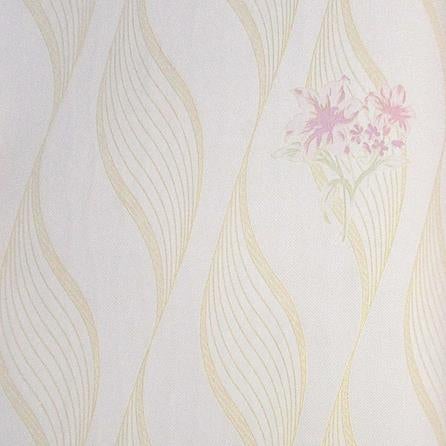 Papel de Parede Texturizado Flores Ondas Curvas Natureza Romântico Geométrico Scenery2 SC29052 - Papel na Parede