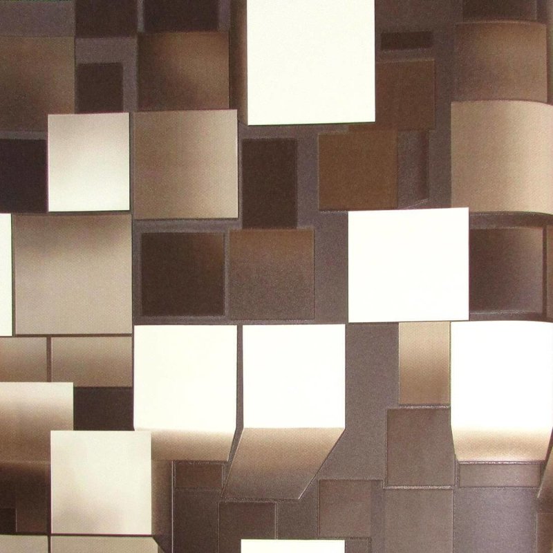 Papel de Parede Texturizado Geométrico Quadrados Moderno Neonature2 NE110401 - Papel na Parede
