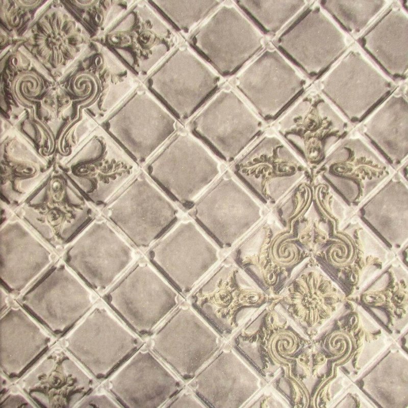 Papel de Parede Texturizado Losango Floral Vintage Romântico Neonature2 NE111402 - Papel na Parede