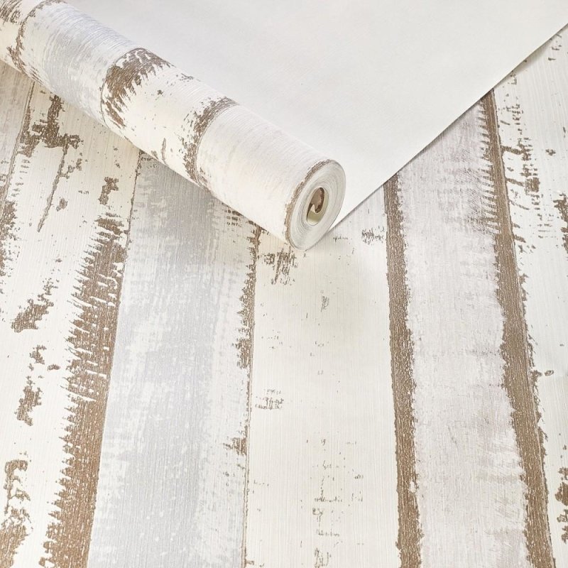 Papel de Parede Texturizado Madeira BOR-LFT372204 - Papel na Parede